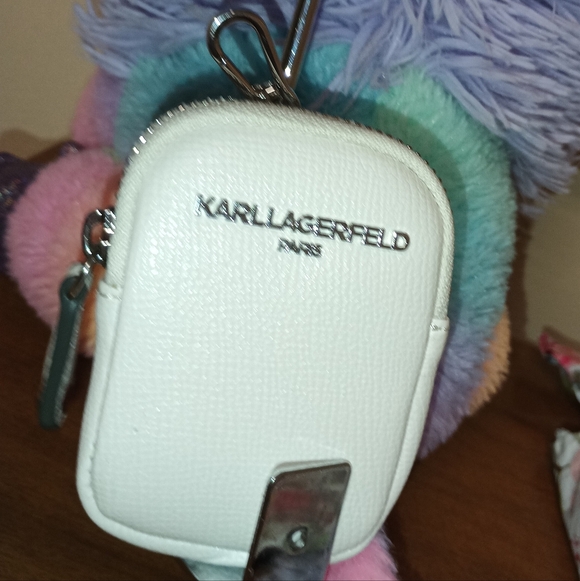 Karl Lagerfeld White Textured Mini Bag